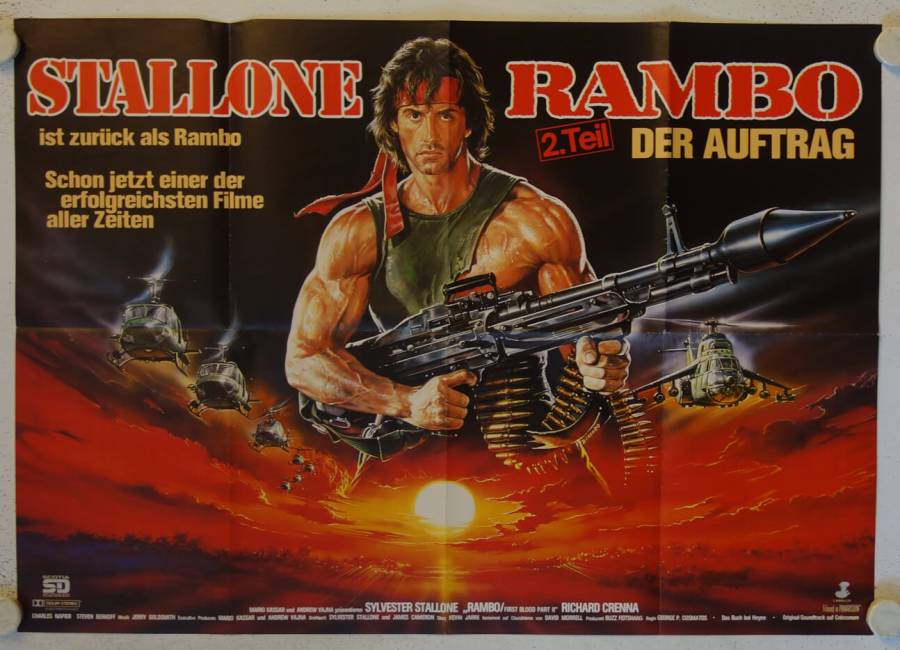 Rambo 2 - Der Auftrag originales deutsches Filmplakat
